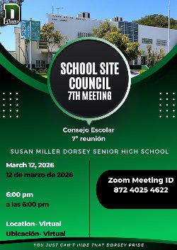 school site council meeting flyer